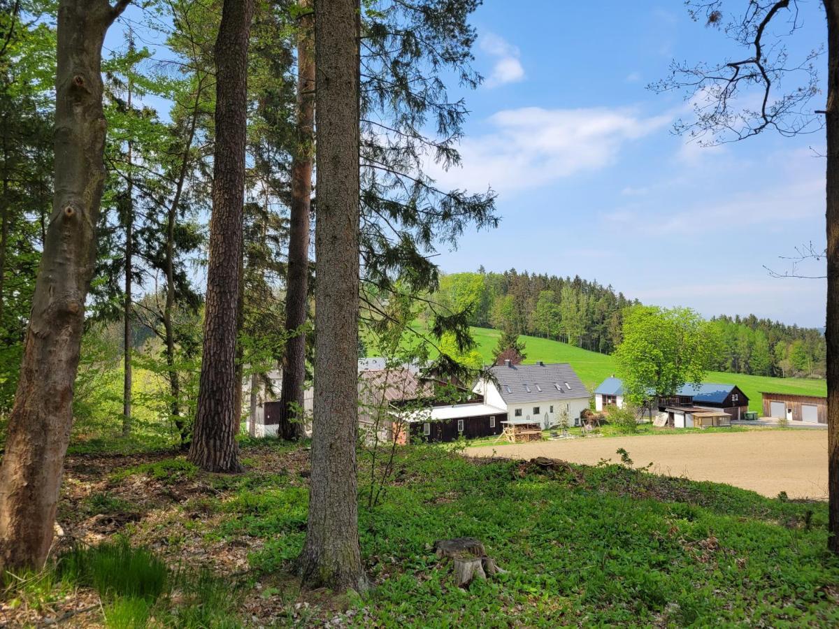 Ruhig gelegene, top moderne Ferienwohnung Neuhaus an Der Eger Buitenkant foto